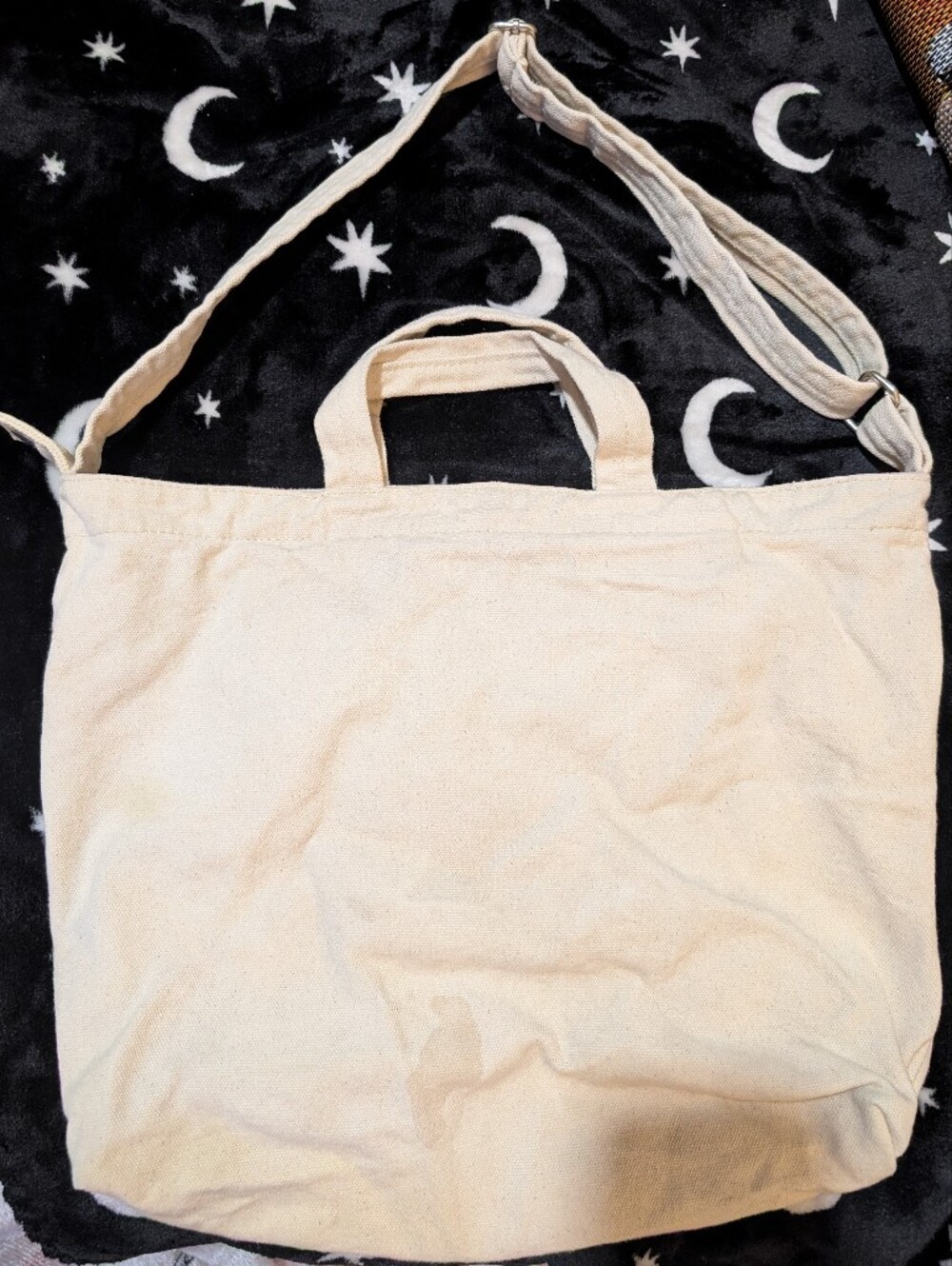 BAGGU Embroidered Floral & Butterfly Canvas Tote - Picture 2 of 7